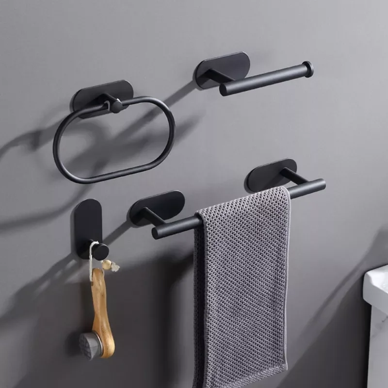 

NEW Bathroom Towel Bar 304 Stainless Steel Towel Rack Towel Ring Rail Toilet Paper Holder Coat Hanger Bathroom Hardware Accessor