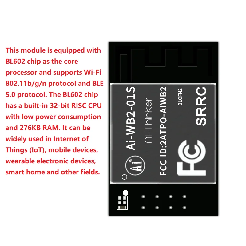 

Ai-WB2-01S, WiFi Bluetooth 2-in-1 Module