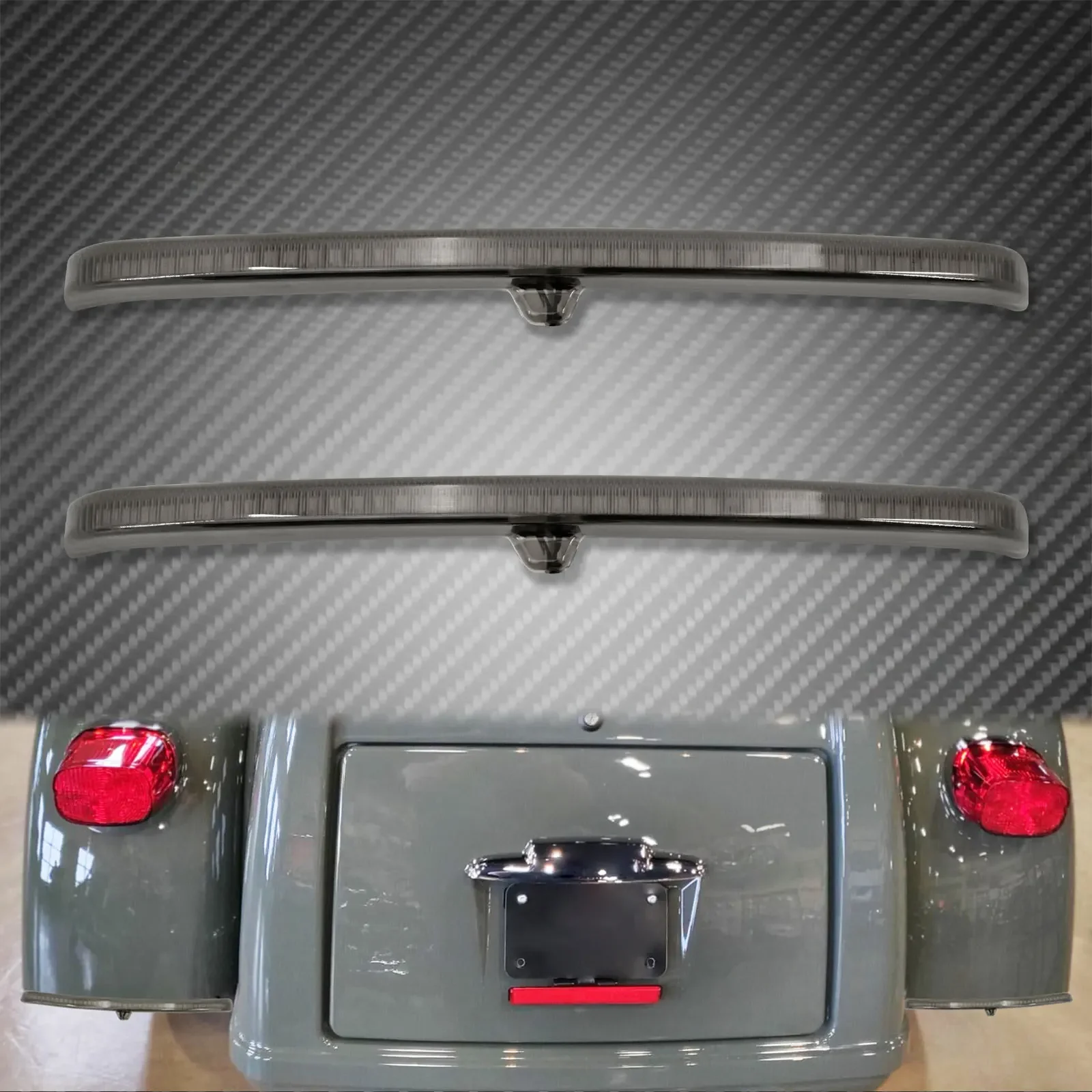 

Светодиодный стоп-сигнал на крыло мотоцикла, задние лопасти, задний фонарь для бега, лампа для Harley Touring Street Tri Glide Ultra Classic 2009-2021