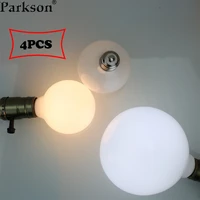 4pcs milky e27 led light bulb ac 220v 110v g80 g95 g125 ampoule bombilla lampada led lamp for home decor indoor lighting