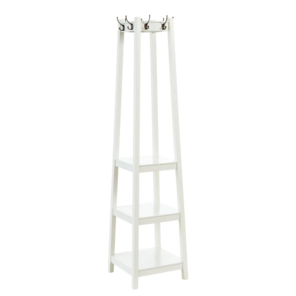 

Helena 3-Tier Tower Coat Rack, White