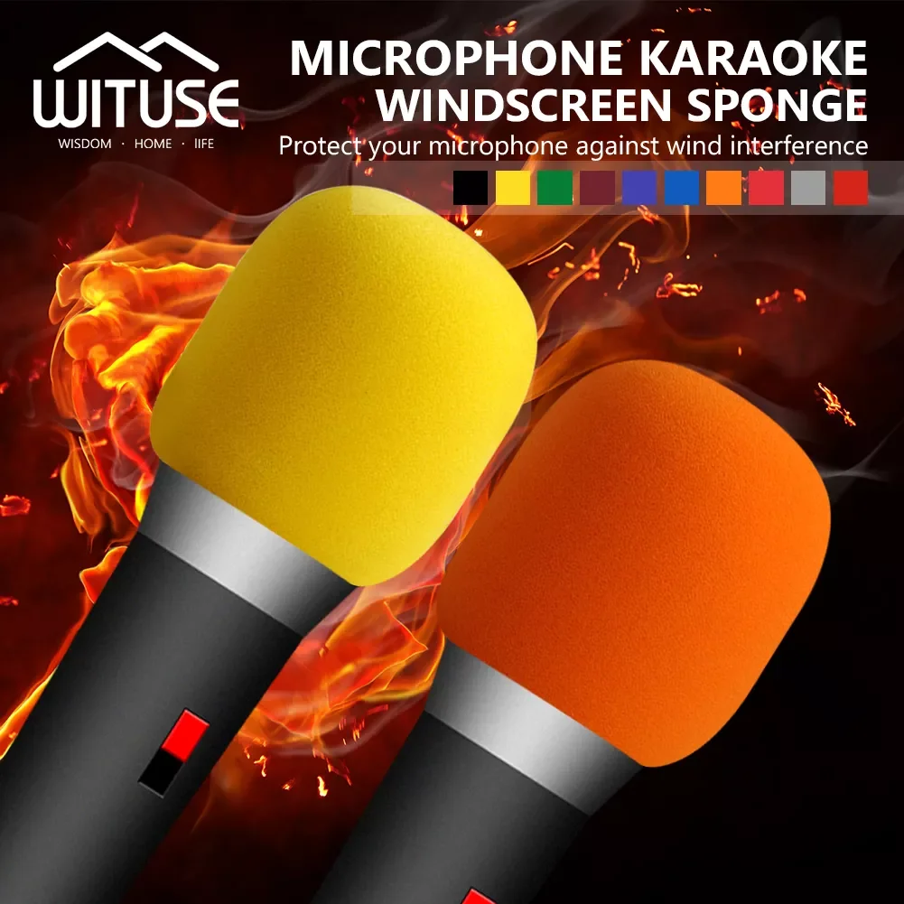 

Handheld Stage Microphone Mic Windscreens Foam Karaoke DJ Microphone Covers Black Blue Green Red Yellow Purple Orange