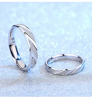 couple rings for men and women a pair of 925 sterling silver frosted adjustable rings original niche design jewelry direct sales