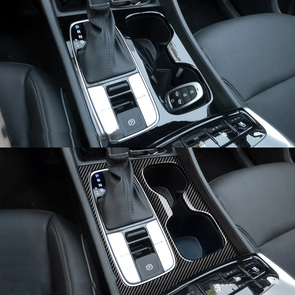 

Carbon Fiber Gear Shift Panel Cover Car Truck ABS Car Accessories Carbon Fiber Black Gear Shift Panel Cover None