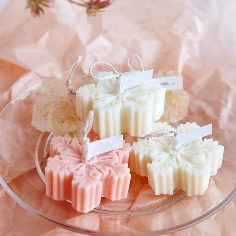 

3D Christmas Snowflake Silicone Molds Soap Mold Chocolate Mold DIY Fondant Baking Cooking Cake Decorating Tools DIY Candle Molds