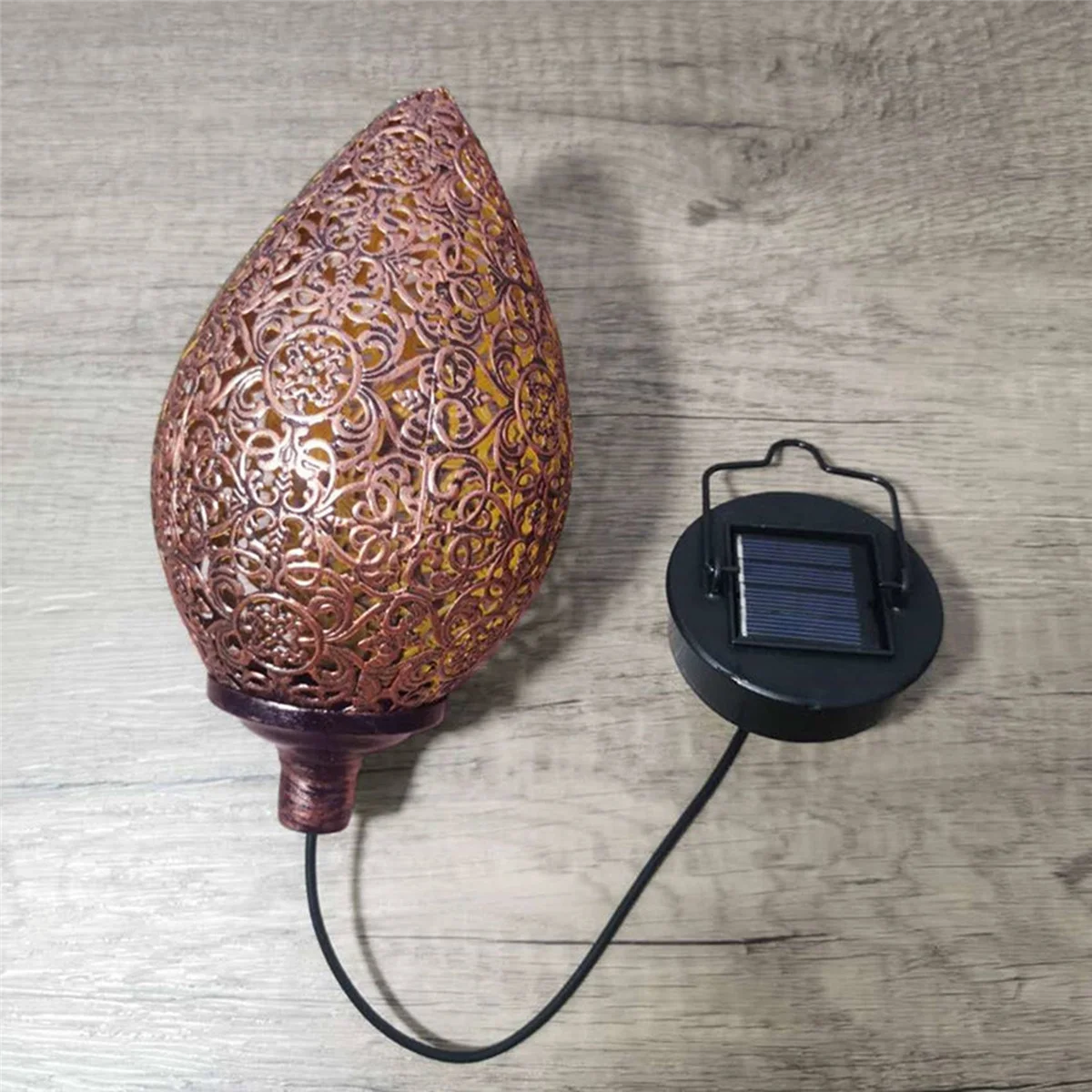 Светодиодный марокканский подвесной фонарь на солнечной энергии ретро узор