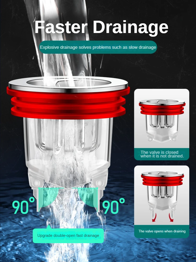

Floor Drain Deodorant Universal Inner Core Deodorant Insect-proof Artifact Cover Sewer Toilet Sewer Fittings Drain Cover