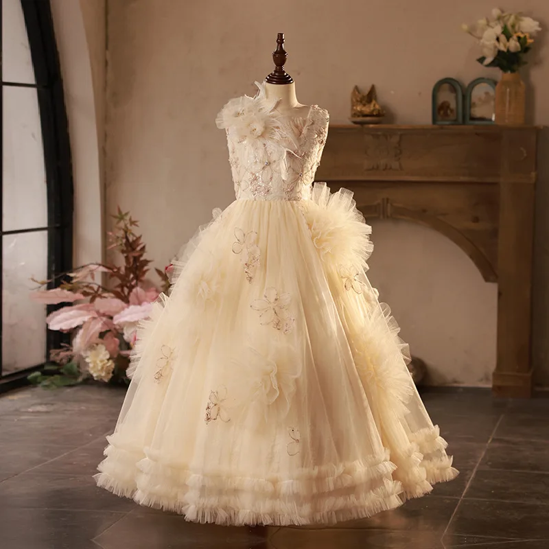 Реальное изображение элегантное женское платье цвета шампанского модель 2024 года