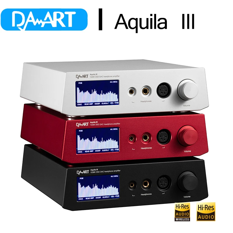 

DAART Yulong Aquila III Digital Audio Decoding AK4499EX DAC Amplifier DSD1024 PCM1536kHz Preamp Headphone Amplifier All-in-one