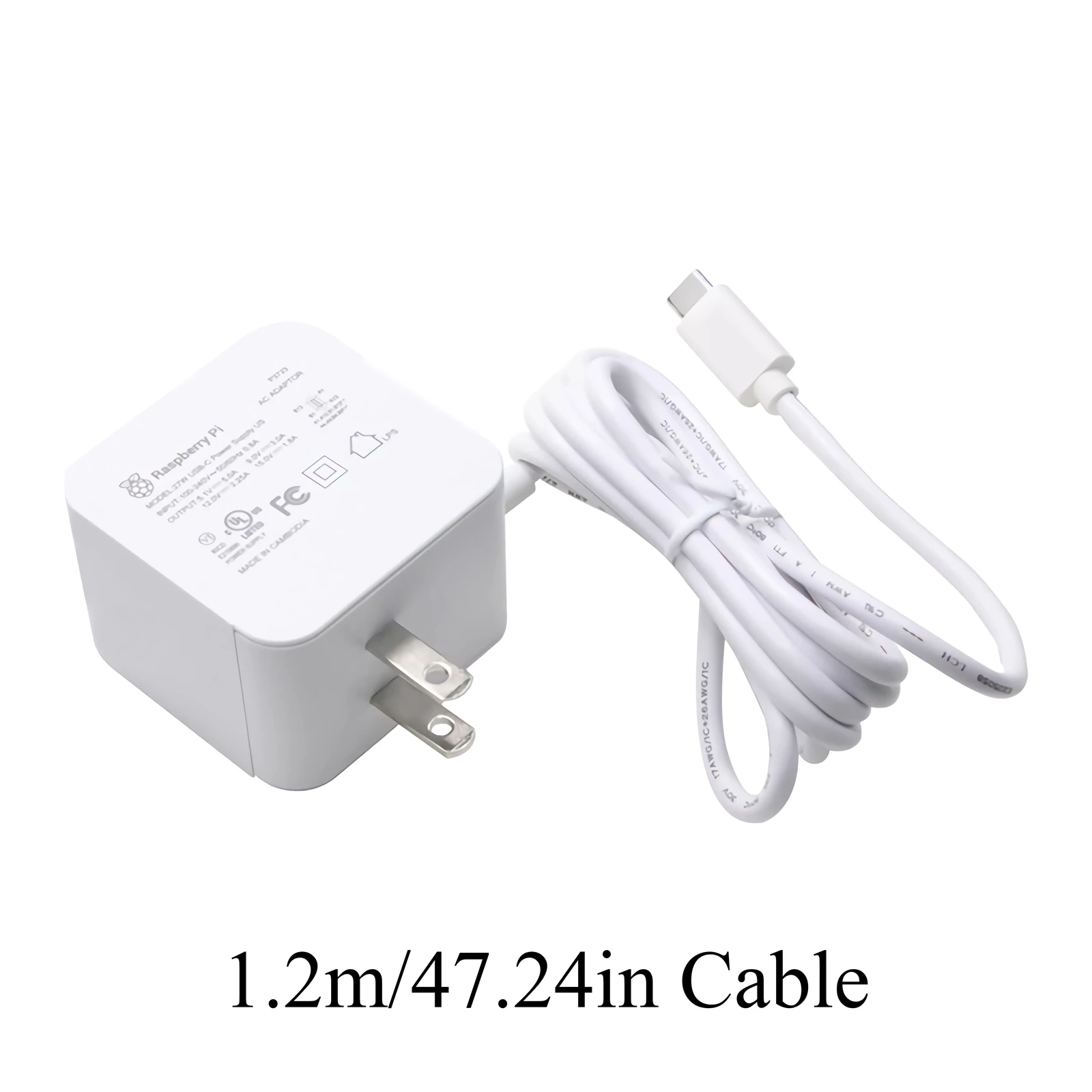 Оригинальный адаптер Raspberry Pi 5 1 В А 27 Вт USB-C поддержка PD стандартное зарядное