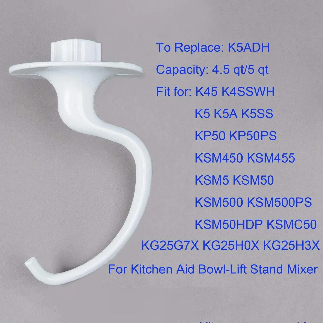 Спиральный металлический крючок для теста и смешивающая головка K5ADH K5SS AP3772068
