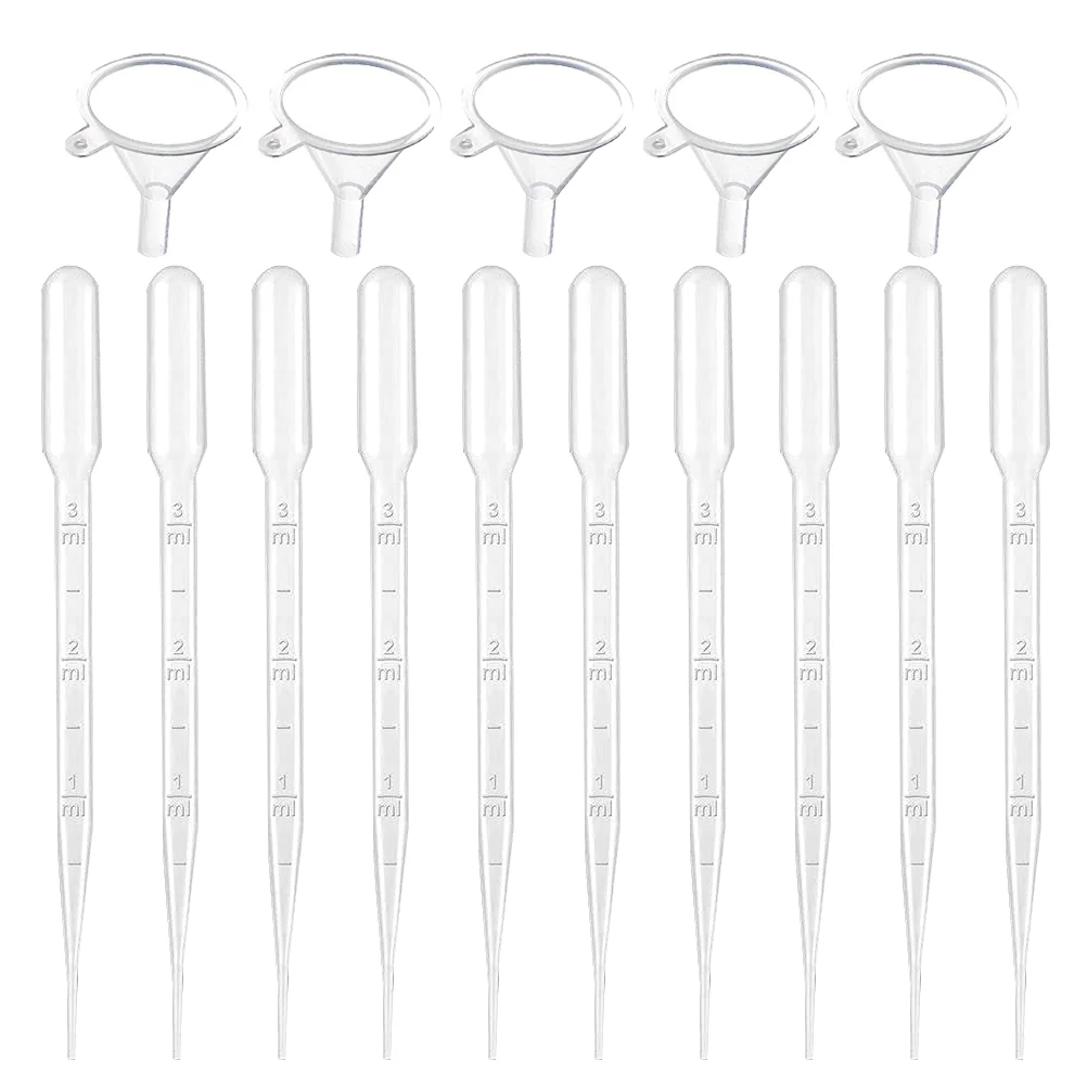 

200 Pcs Graduated Dropper Glass Pipette Plastic Droppers Chemistry Pipettes Mini Tube Baby Laboratory Essential Oils