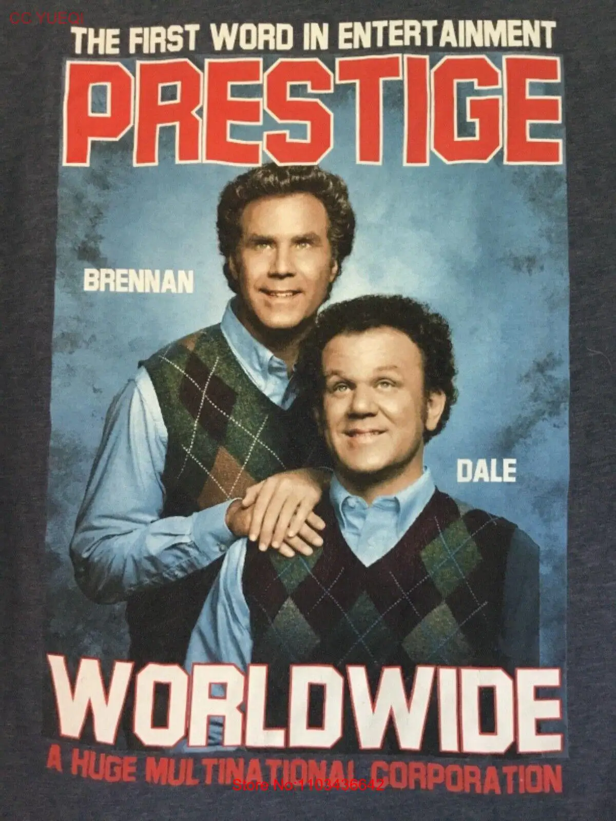 Футболка Step Brothers Will ferrella BRENNAN &amp DALE с изображением фильма sz XL Prestige Worldwide