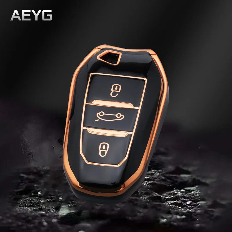 

TPU Car Remote Key Case Cover Shell Fob For Peugeot 2008 3008 308 408 508 4008 5008 For Citroen C4 C6 C3-XR Holder Accessories