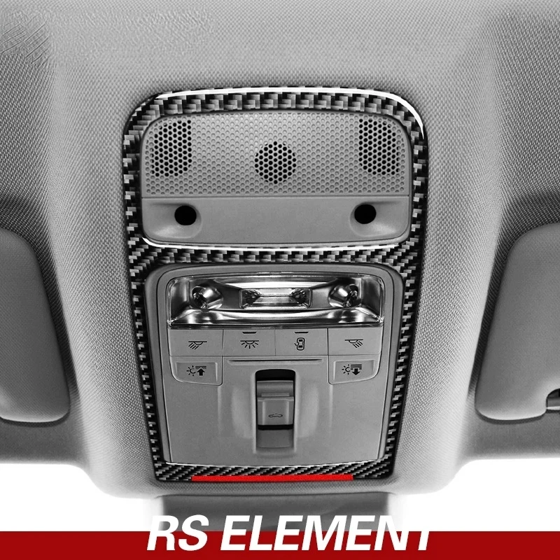 

Car Accessories Interior Decoration Carbon Fiber Reading Light Control Panel Auto Sticker Car Decal For Audi Q3 2013-2018