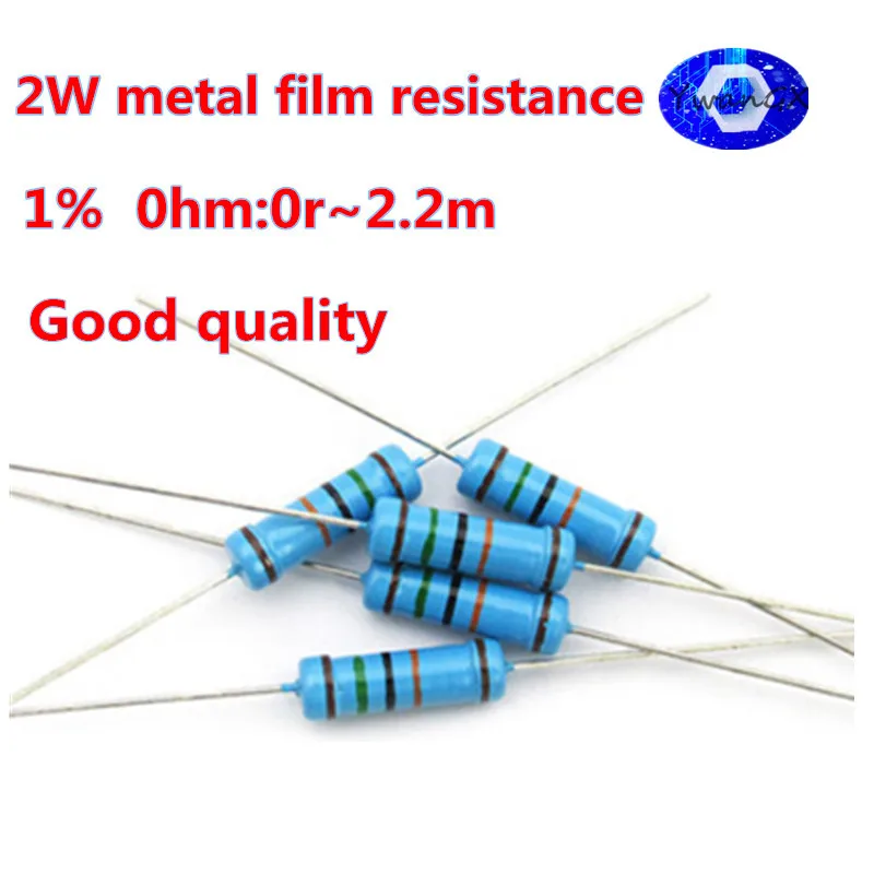 

Resistencia de película metálica, 2W 1% 0R-2,2 M 0 2,2, 10 100 120,150, 220 270 330 1K 390 K 470K 10K 15K 2,2 K 4,7 K 15 Uds. M