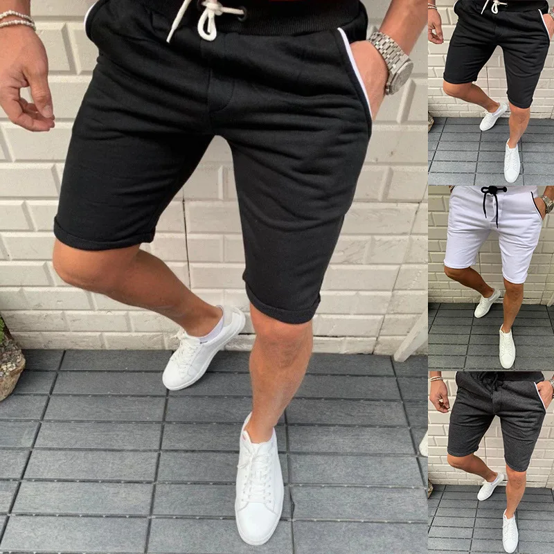 

2022 European and American summer foreign trade new men's sports and leisure tethered shorts