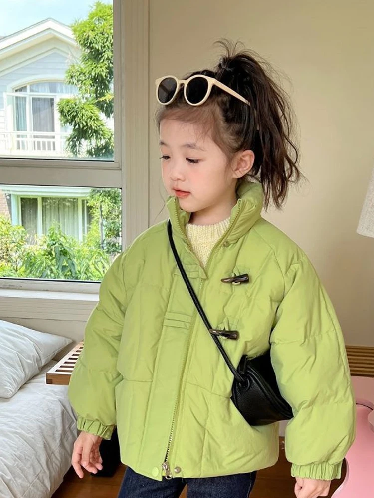 

Хлопковая куртка для девочек, зимний топ, теплое пальто для девочек, Детское пальто, пуховик, Детская пуховая куртка, зимние комбинезоны для детей