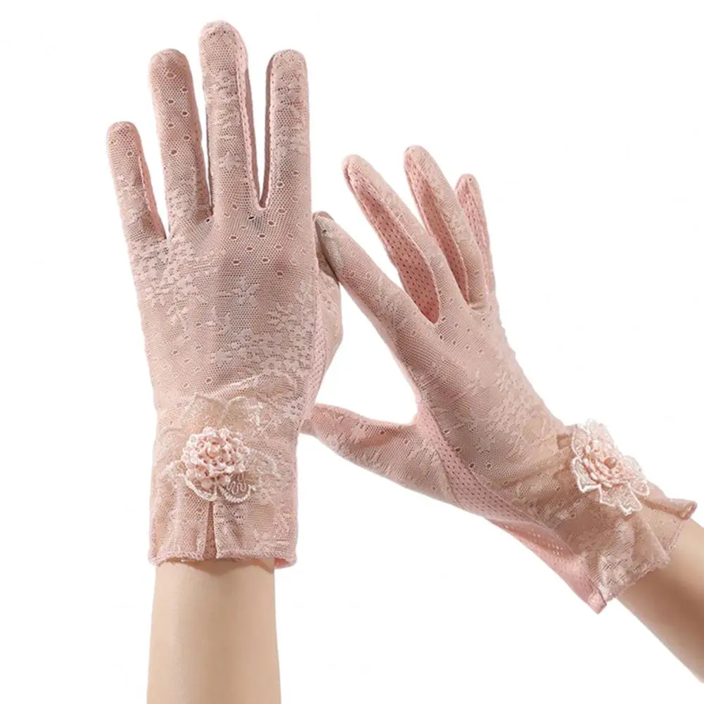 

Decorative High Elastic Lady Ice Silk Thin Sun Protection Mittens Cycling Accessories