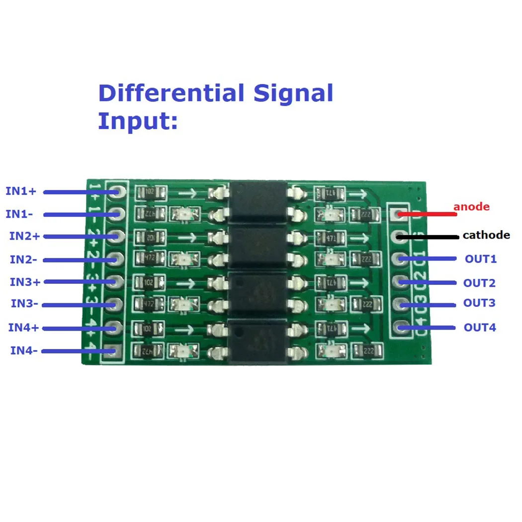 10PCS 4ch 3.3V 5V 12V 24V Digital Logic Level Converter Module Optical Isolation GPIO for Arduiuo Pi Pico ESP82 NodeMCU