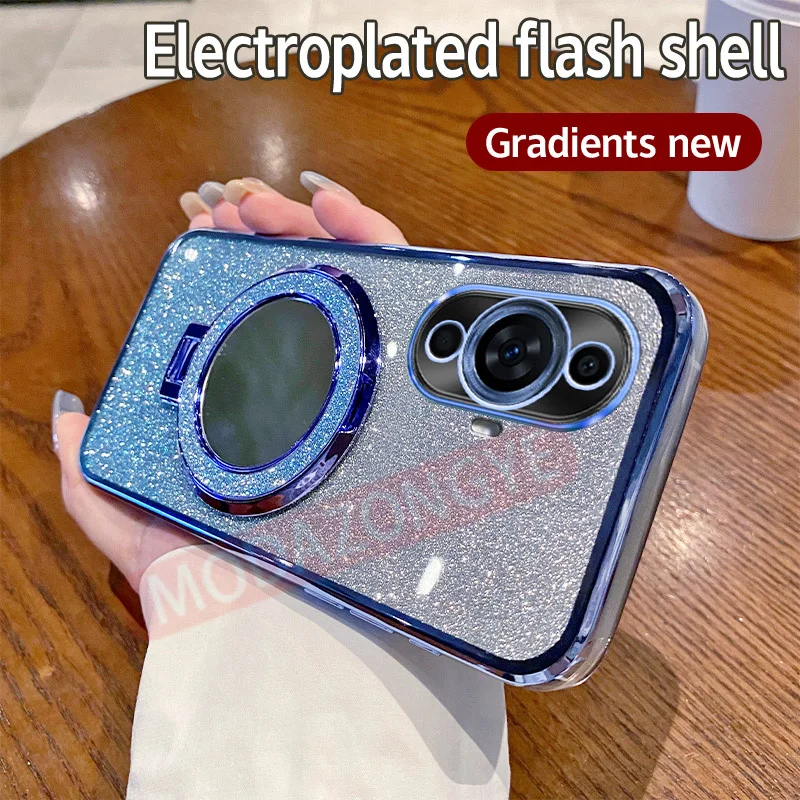 Мягкий силиконовый чехол для Huawei Nova 11 с гальваническим покрытием