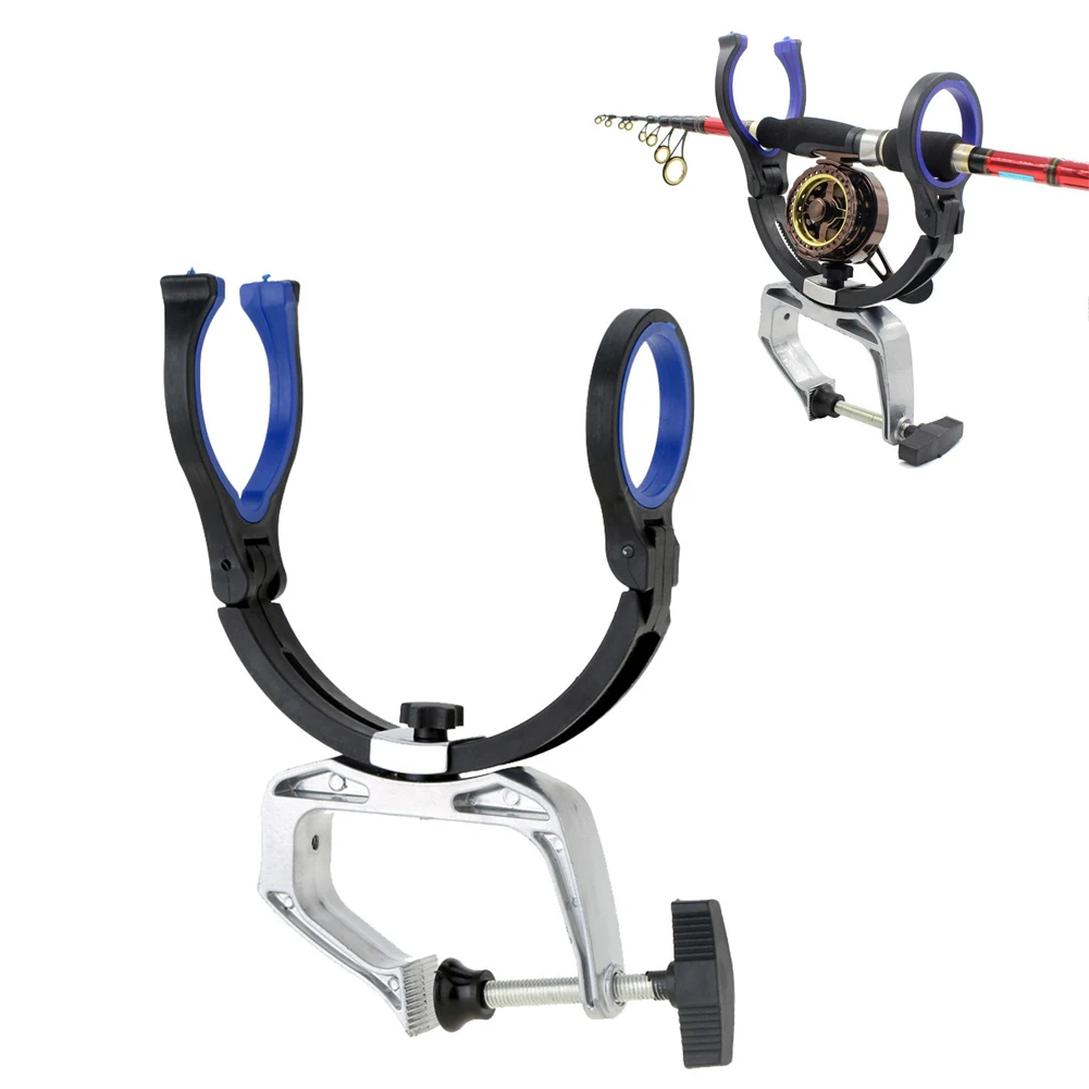 

Heavy Duty Aluminium Alloy + ABS Boat Kayak Yacht Fishing Rod Pole Holder Rack E-Clamp Opening Max 5cm New