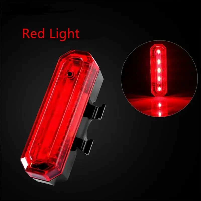 

Red White Bicycle Tail Light USB Charge Warning Safety Lantern Waterproof Ultra Bright Cycling Taillights Bicycle Accessories