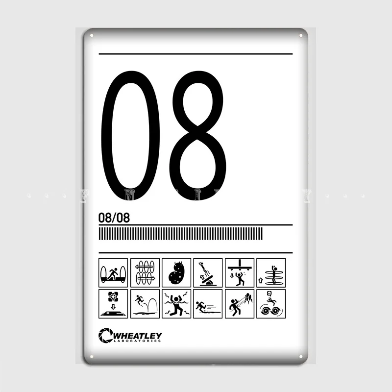 

Test Room 08 Metal Sign Club Garage Club Classic Garage Decoration Tin Sign Poster