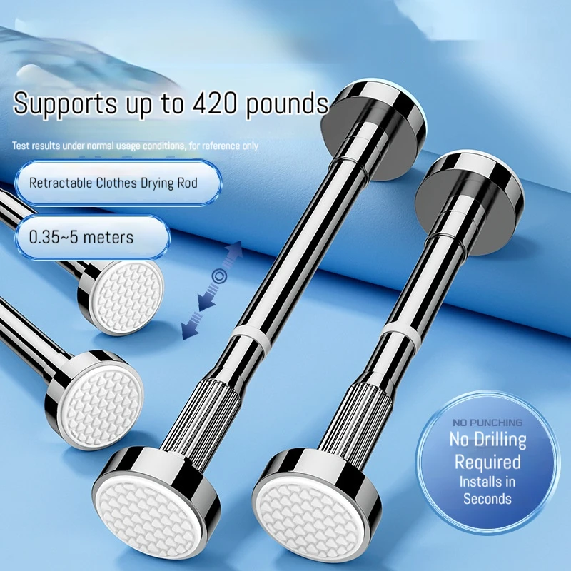 

Телескопический карниз из нержавеющей стали 50-80 см