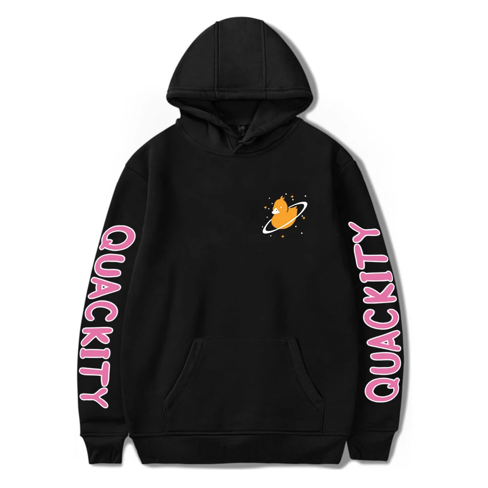 Quackity Merch Мужская/Женская толстовка с капюшоном для фанатов Harajuku Одежда в стиле