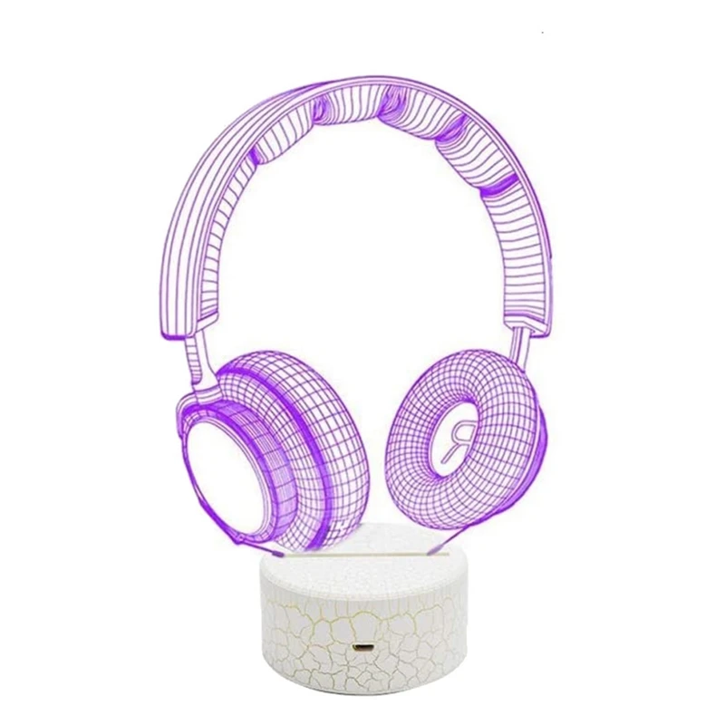 

3D Night Light Sleeping Light For Kids Boys Table Desk Lamp With Contact Switch Remote Control 16 Colors
