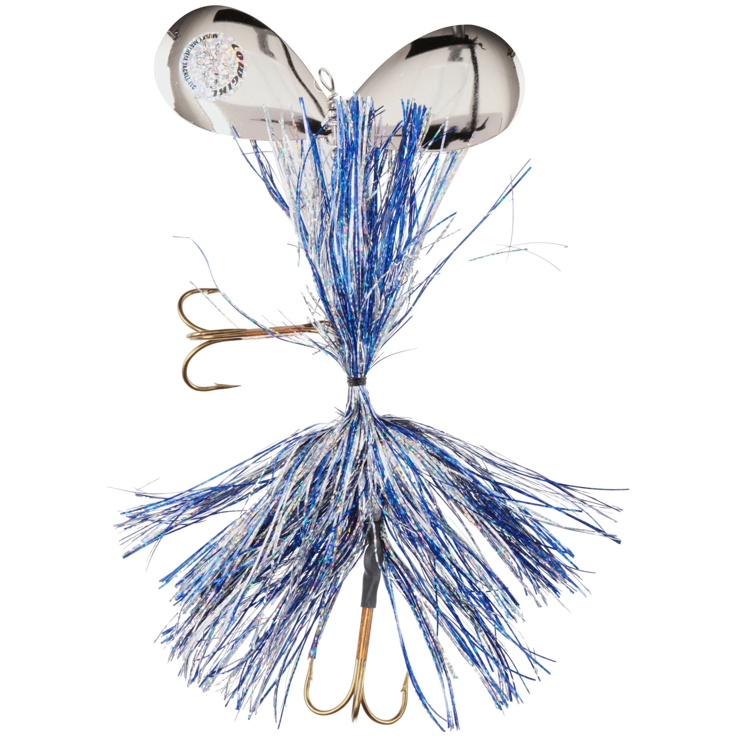 

Double Cowgirl Bait, 10-Inch, 2.8-Ounce, Blue/Silver/Nickel