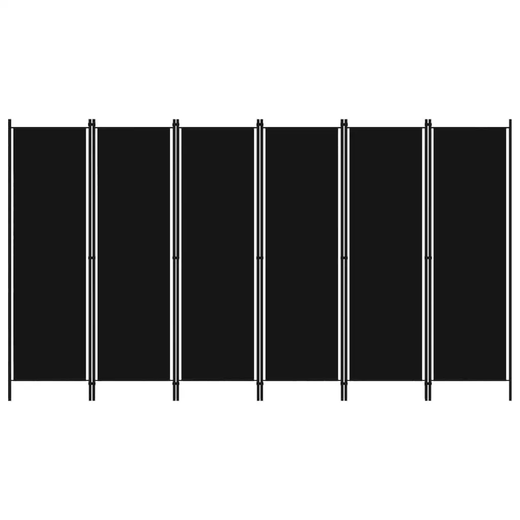 

6-Panel Room Divider Black 118.1"x70.9" Room Trellis Divider and Folding Privacy Screens Home Decorate