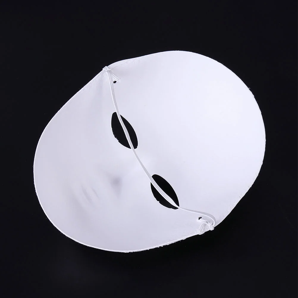 

10 Pcs Full Face Mask Costume Masquerade Supplies Dress Kids Facial DIY Paintable Paper Blank White Women The cosplay