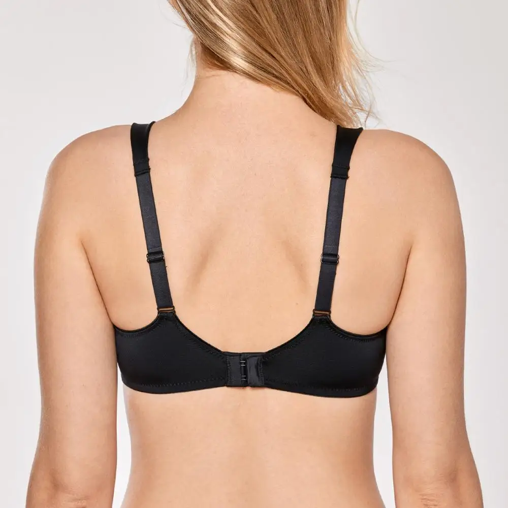 Women's Sheer Full Coverage Minimizer Bra Plus Size Support Underwired Everyday Lingerie DD E F G H Cup34-42 44