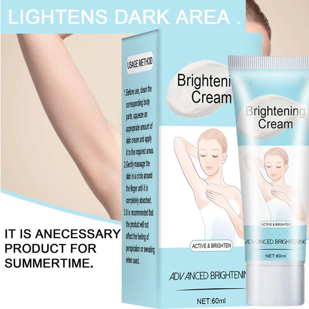 

1 Pc 60ml Whitening Cream Body Bikini Dark Skin Armpit Elbow Knee Brighten Lightening Body Care Cosmetics for Women Men Beauty