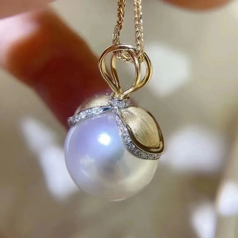 DIY Pearl Pendant Settings Women Handmade Charm Pendant Components 3Pcs/Lot For 11-13mm Beads