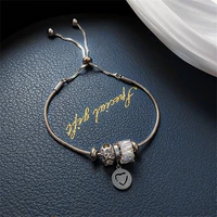 south korea east gate fashion set diamond small waist love bracelet female simple new ins trend personality hand ornaments