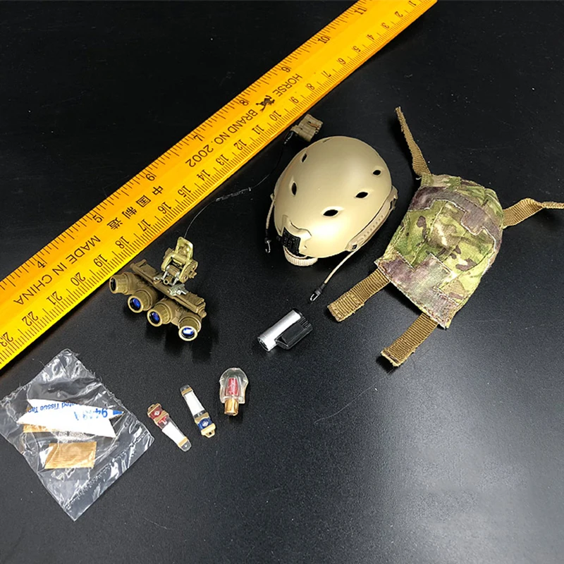 

1/6 DAMTOYS DAM 78042 FBI HRT Detective Hostage Rescue Team Servarevitas Fast Camo Helmet Night Vision Full Set For Action Doll