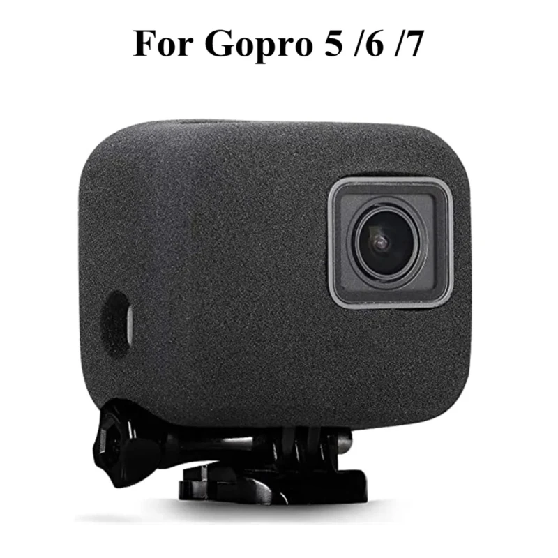 Noise Reduction Sponge Foam Cover Windproof Protectors Soft Housing  Dust-proof Windshield Cover for Go-pro Hero 7/6/5