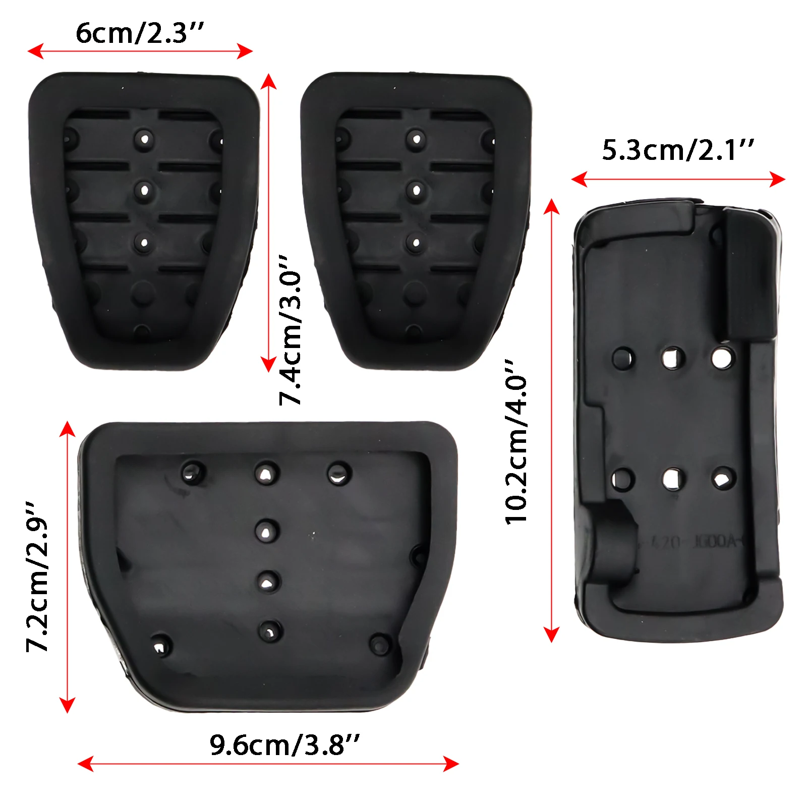 NonSlip AT MT Gas Brake Foot Pedal Pad Cover Kit Stainless Steel For Nissan Qashqai J10 X-trail T31 Rogue Sport Styling Parts