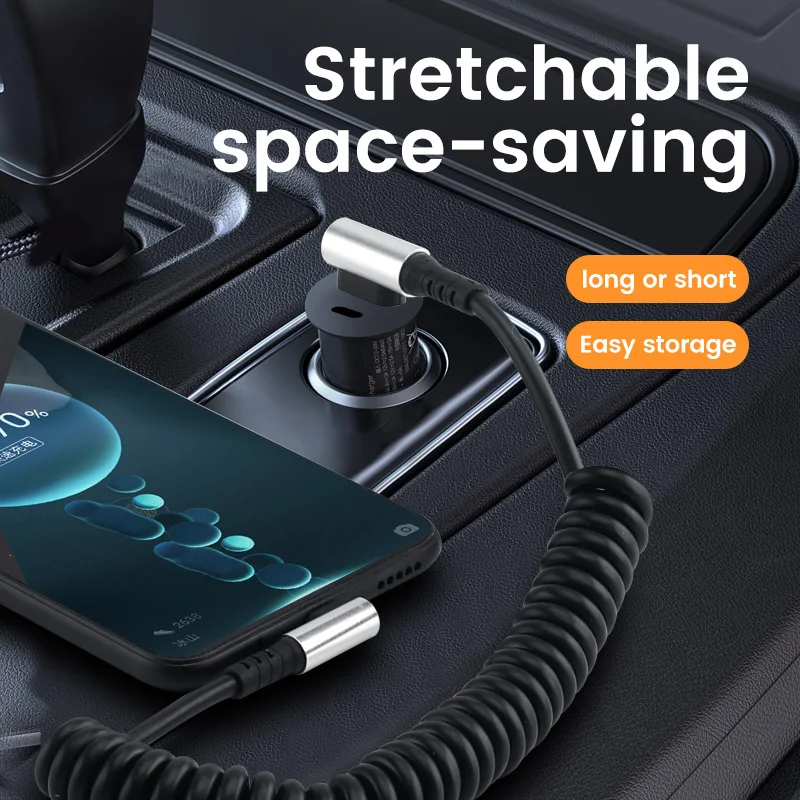 Кабель для передачи данных выдвижной под углом 90 ° кабель быстрой зарядки с