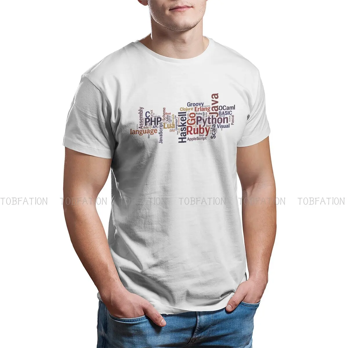 

Developer IT Programmer Geek Collect Store Retrieve Analyze Information Original TShirts Multiple Languages Print Homme T Shirt