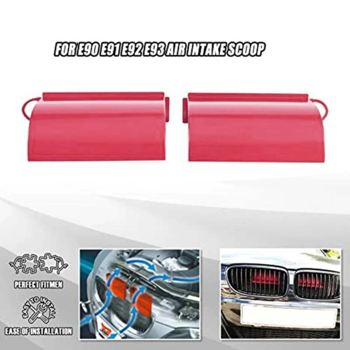 1 пара автомобильных динамических воздухозаборников Система впуска потока скобы