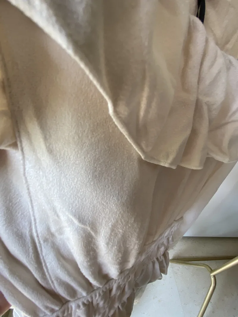 Распродажа мини-платье в японском стиле из замши и кружева с длинным рукавом