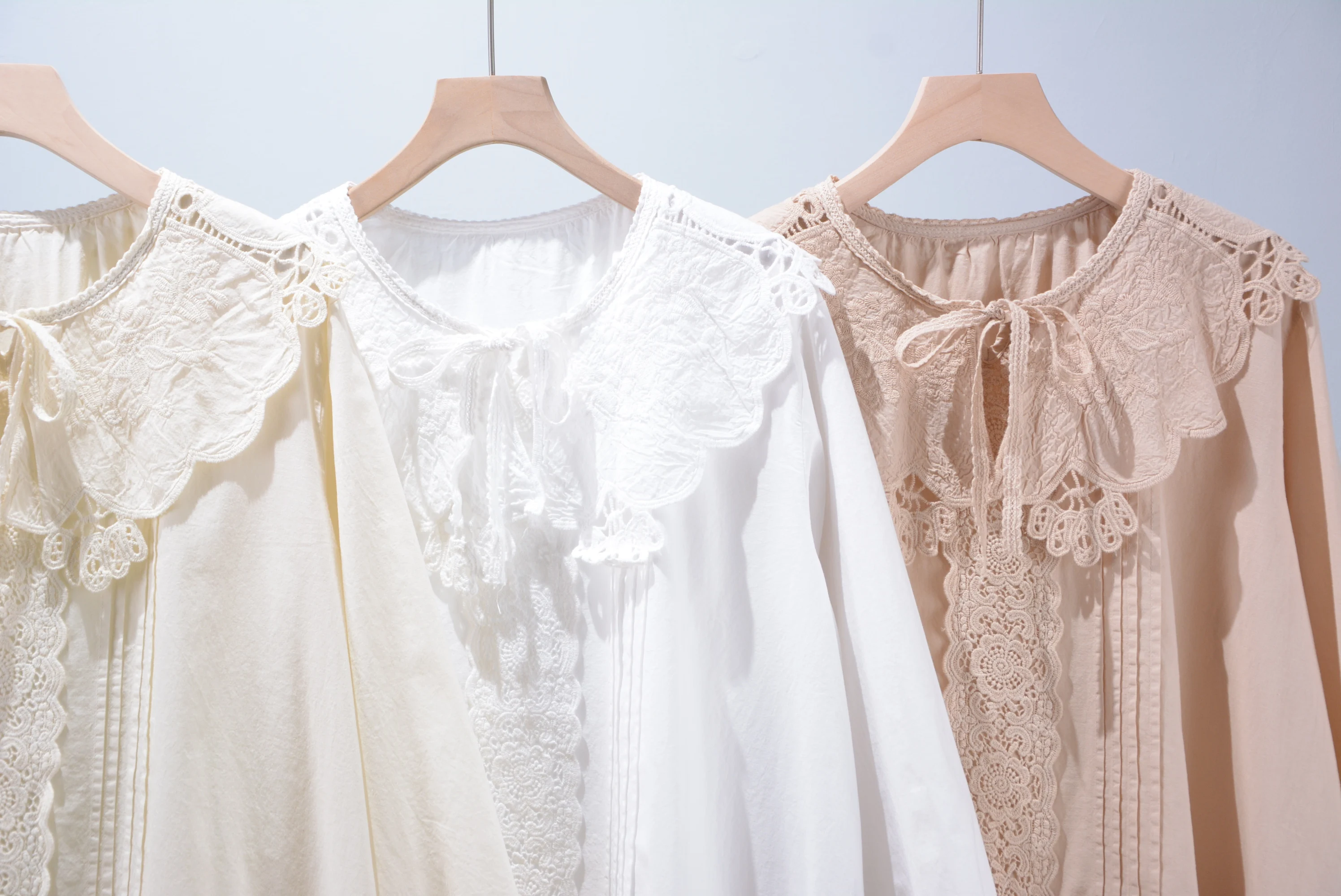 Весенняя Новинка милая рубашка Mori Series с вышивкой и длинными рукавами Женские