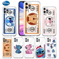 lilo stitch cute case for apple iphone 13 pro 12 mini 11 pro xr x xs max 7 7s 8 plus 6 6s soft transparent phone coque money bag