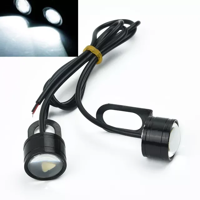 

2pcs Motorcycle Spotlight Ice Blue/white Lens 3 SMD LED 5630 Motorcycles LED Headlamp Spotlight Front Light Headlight