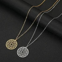 stainless steel hollow out ladinets pendant womens slavic talisman for women
