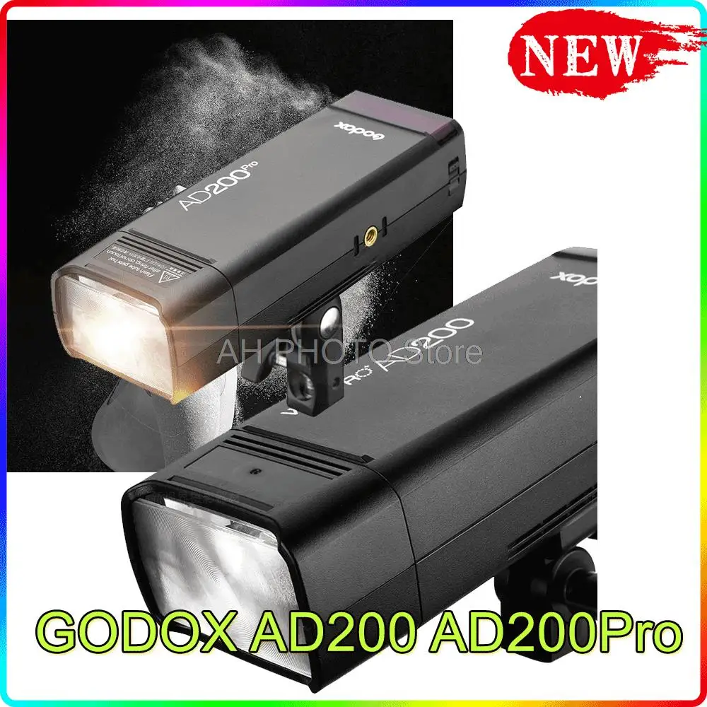 GODOX AD200 AD200Pro TTL 2 4G HSS 1/8000s карманная внешсветильник вспышка с двойной головкой 2900